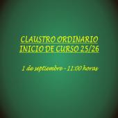 CLAUSTRO INICIO DE CURSO 25/26