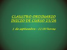 CLAUSTRO INICIO DE CURSO 25/26